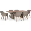 Image de 7-delige Tuinset met kussens poly rattan zwart3057814