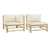 Image de Salon de jardin bambou beige 2 pieces 2 personnes