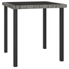 Image de Table à dîner de jardin Gris 70x70x73 cm Résine tressée