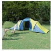 Image de Tente de camping pour 6 personnes bleu et jaune