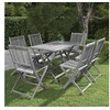 Image de 7-delige Tuinset massief acaciahout grijs3057871