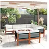 Image de Salon de jardin bois 10 personnes 10 pieces