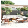 Image de Ensembles canapés, fauteuils et tables de jardin bois massif 2 personnes 12 pieces