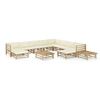 Image de Salon de jardin modulable bambou 10 personnes 12 pieces
