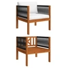 Image de Chaise vidaxl exterieur non pliable en acacia H. 60 cm bois