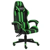 Image de Fauteuil de jeux vidéo Noir et vert Similicuir