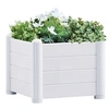 Image de Lit surélevé de jardin pp blanc 43x43x35 cm