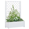 Image de Jardinière avec Treillis Lit Surélevé de Jardin Boîte à Fleurs Bac à Plantes Boîte de Plantation Extérieur Patio 313983