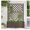 Image de Jardinière avec Treillis Lit Surélevé de Jardin Boîte à Fleurs Bac à Plantes Boîte de Plantation Extérieur Patio 313984