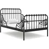 Image de Bedframe verlengbaar metaal zwart 80x130/200 cm324740
