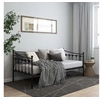 Image de Canape convertible 1 places noir 95 x 200 x 91.5 cm