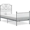 Image de Bedframe metaal grijs 100x200 cm324846