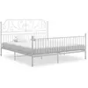 Image de Bedframe metaal wit 200x200 cm324860