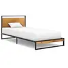 Image de Lit 208 x 104 x 82.5 cm en metal de couleur