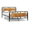 Image de Cadre de lit sans matelas métal 140x200 cm