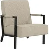Image de Fauteuil similicuir gris clair