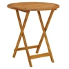 Image de Table pliable de jardin 70 cm Bois d acacia solide