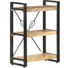 Image de Bibliothèque à 3 niveaux 60x30x80 cm Bois de manguier massif