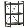 Image de Bibliothèque à 3 niveaux 60x30x80 cm Bois de manguier massif