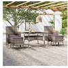 Image de Mobilier à Dîner de Jardin 5 pcs Ensemble de Salle à Manger de Terrasse Table et Chaises de Patio Extérieur Résine 3058355