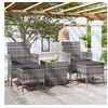 Image de Ensemble de Bistro 5 pcs Meubles d'Extérieur Mobilier de Patio Meubles de Terrasse Mobilier de Jardin Résine Tressée 3058369