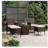 Image de Ensemble de Bistro 5 pcs Mobilier d'Extérieur Ensemble de Meubles de Terrasse Mobilier de Jardin Résine Tressée et 3058371