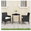 Image de Ensemble de Bistro 3 pcs Salon de Jardin Tabkle et Chaises d'Extérieur Mobilier de Patio Balcon Terrasse Résine 3058378