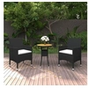 Image de Mobilier à Dîner de Jardin 3 pcs Mobilier de Salle à Manger de Terrasse Table et Chaises de Repas Salon de Jardin 3058462
