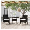 Image de Mobilier à Dîner de Jardin 3 pcs Mobilier de Salle à Manger de Terrasse Table et Chaises de Repas Salon de Jardin 3058478
