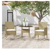 Image de Ensemble de Salle à Manger de Jardin 3 pcs Mobilier à Dîner de Terrasse Table et Chaises de Repas de Patio Salon de 3058480