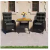 Image de Acacia Ensemble à Dîner de Jardin 3 pcs Mobilier de Salle à Manger d'Extérieur Meubles de Patio Terrasse Porche 3058527