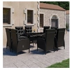 Image de Ensemble à Dîner de Jardin 9 pcs Mobilier de Salle à Manger d'Extérieur Meubles de Patio Terrasse Porche Résine 3058532