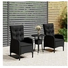 Image de Mobilier de Bistro de Jardin 3 pcs Mobilier d'Extérieur Ensemble de Meubles de Terrasse Meubles de Balcon Résine 3058544