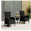 Image de Mobilier de Bistro de Jardin 3 pcs Mobilier d'Extérieur Ensemble de Meubles de Terrasse Meubles de Balcon Résine 3058545