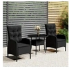 Image de Mobilier de Bistro de Jardin 3 pcs Mobilier d'Extérieur Ensemble de Meubles de Terrasse Meubles de Balcon Résine 3058548