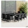 Image de Salon de jardin resine tressee gris 11 pieces 57 x 57 x 57 10 personnes