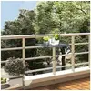 Image de Table de balcon Noir 60x40 cm Acier