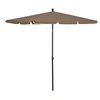 Image de Parasol de Jardin avec Mât Parasol de Patio Pare-soleil de Terrasse Parasol d'Extérieur Anti-UV Anti-décoloration 315546