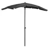 Image de Parasol de Jardin avec Mât Parasol de Patio Pare-soleil de Terrasse Parasol d'Extérieur Anti-UV Anti-décoloration 315553