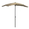 Image de Parasol met paal 200x130 cm taupe315554