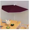 Image de Parasol droit vidaxl mat en acier 180 x 180 forme en d toile en polyester