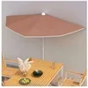 Image de Parasol droit vidaxl 180 x 180 toile en polyester forme en d mat en acier