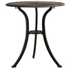 Image de Table de jardin Bronze 62x62x65 cm Aluminium coulé