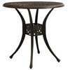 Image de Table de jardin Bronze 78x78x72 cm Aluminium coulé
