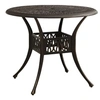 Image de Table de jardin Bronze 90x90x74 cm Aluminium coulé