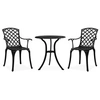 Image de 3-delige Bistroset gietaluminium zwart315592