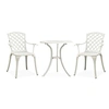 Image de 3-delige Bistroset gietaluminium wit315593