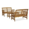 Image de Salon de jardin bois massif 4 personnes 3 pieces