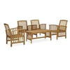 Image de Salon de jardin 5 pcs Bois d acacia massif