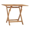 Image de Table à dîner pliable de jardin 90x60x75 cm Bois de teck solide